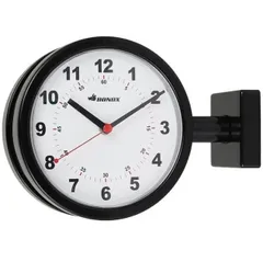 ダルトン(Dulton) ダブルフェイスクロック ブラック 小ぶりな壁掛け両面時計 S624-659BK