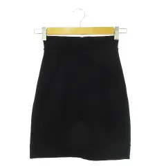 ドルチェ&ガッバーナ ドルガバ DOLCE&GABBANA ミニスカート タイト ストレッチ ジャージー素材 小さいサイズ 36 XXXS 黒 ブラック /CK8 ■GY19のサムネイル