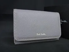 ■新品■未使用■ Paul Smith ポールスミス レザー カードケース カード入れ 名刺入れ グレー系 AZ4123 のサムネイル