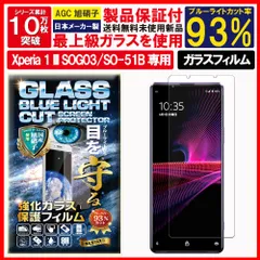 2枚 ブルーライトカット 保護フィルム Xperia 1 III SOG03 SO-51B フィルム