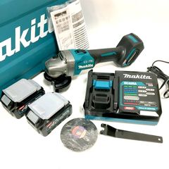 マキタ 100mm 充電式ディスクグラインダ GA001GRDX フルセット 40V 2.5Ah スライドスイッチ コードレス 電動工具 ｍakita △  DW3059