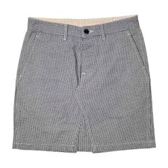 DANTON ダントン 千鳥格子 ミニ スカート サイズ 36 /ホワイト×ネイビー/レディース/ボタンフライ