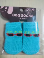 犬の靴下 ドッグソックス  犬用靴下 S 滑り止め  4つ足分
