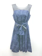 ◇ ◎ Rune Fete フォーマル パーティー 花柄 ミディアム丈 ワンピース サイズ9 ネイビー/ブラック レディース E  【1310300046172】