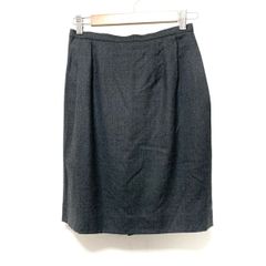 DIOR/ChristianDior(ディオール/クリスチャンディオール) スカート サイズ9 M レディース美品  - ダークグレー ひざ丈
