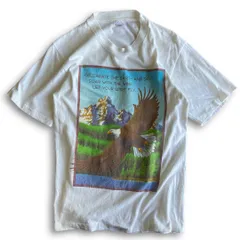 230701AAA20◯稀少 1990's 90s anvil アンビル S USA製 Human i Tees ヒューマンアイ Tシャツ 白 半袖 ビンテージ patagonia イーグル