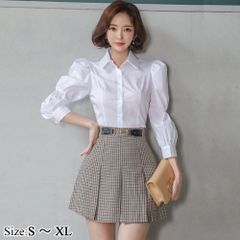 【グラシア】キャバドレス ミニドレス セットアップ ツーピース キャバ嬢 キャバクラ ラウンジ 七分袖 チェック柄 ガーリー ギャザー プリーツスカート レディース
