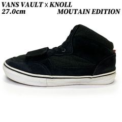 VANS スニーカー バンズ ヴォルト ノル マウンテン エディション ブラック 27.0cm VANS VAULT KNOLL MOUNTAIN EDITION コラボレーション 中古 ユーズド 匿名配送 アメリカ ブランド 日本国内流通の正規品です 黒