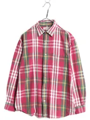【お得なクーポン配布中!】 90s バナナリパブリック チェック ヘビー フランネル シャツ メンズ L 古着 90年代 オールド BANANA REPUBLIC 長袖シャツ ネルシャツ 厚手