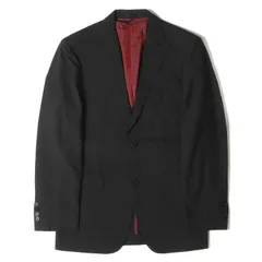 BURBERRY BLACK LABEL バーバリー ブラックレーベル ジャケット ピークドラペル ストライプ ジャガード スーパー100S ウール 2B テーラードジャケット ブラック 黒 92-76-170 38R 日本製 アウター ブレザー 上着