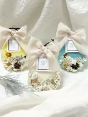 【吊り下げ】アロマワックスサシェ　ドロップ型