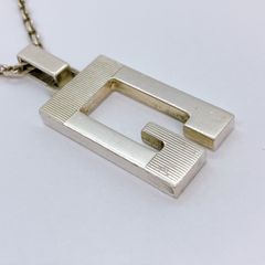 GUCCI グッチ Gロゴ シルバーネックレス ユニセックス