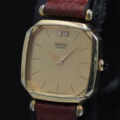 セイコー 2320-6210 石付 QZ ゴールド文字盤 レディース腕時計 TKD 2000000 NSK