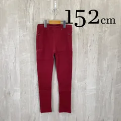 ap1102-8 ZARA Girls casual collection ザラ KIDS キッズ スキニー パンツ 150 11～12Y 152cm 赤 ボルドー ストレッチ ウエストゴム ポケット 11~12歳