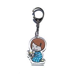 [Fast Shipping] Shinada Global Yoshitake Shinsuke "I Won't Give You My Rubber" Acrylic Keychain 2 4x0.3x6cm Keychain Miscellaneous Goods Picture Book Goods YS-1007