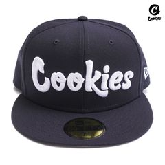COOKIES × NEW ERA ORIGINAL LOGO FITTED CAP【NAVY】 (7 1/2・7 5/8・7 3/4)(クッキーズ ニューエラ アパレル CAP キャップ フィッテドキャップ ベースボールキャップ)