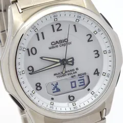 ★良品 CASIO カシオ ウェーブセプター WVA-M630 ソーラー電波 動作品 白