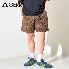 GERRY 水陸両用 ナイロン ショートパンツ メンズ 短い 速乾 バギーズショーツ クライミングショートパンツ ハーフパンツ アウトドア ショーツ M L LL XL レオパード 078600