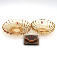 ノリタケ・冷茶セット・ガラス皿・グラス・茶托・計20点・No.201220-59・梱包サイズ140