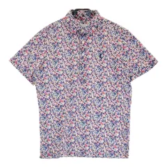 サイズ：M CALLAWAY キャロウェイ  半袖 ポロシャツ 花柄 ネイビー系 [240101459040] ゴルフウェア メンズ ストスト