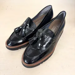 アルテミスbyダイアナ 厚底タッセルローファー 24.0cm ブラック