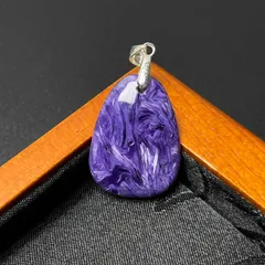 天然石★【チャロアイト】★ペンダント 天然石B 26.2*19.4*6.8mm ZB4409