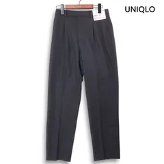 【新品 22AW】 UNIQLO ユニクロ 秋冬 ストレッチ★ ヒートテック タック スラックス パンツ Sz.M レディース グレー 未使用