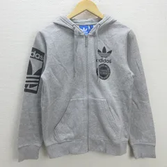 G■アディダス/adidas グラフィックフルジップパーカー/AB8032【XS】灰/men's/26【中古】■
