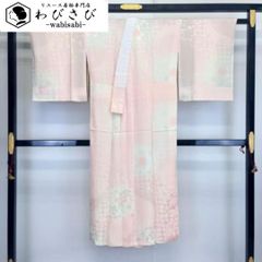 長襦袢 花模様 薄東雲色 J-315