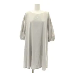 プラダ PRADA ノーカラー チュニックシャツ 七分袖 40 S グレー /AT ■OSのサムネイル
