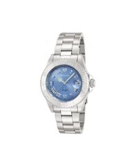 [무료 배송] 인빅터 여성 시계 액세서리 Women's 14361 Angel Quartz 3 Hand Light Blue Dial Watch Silver