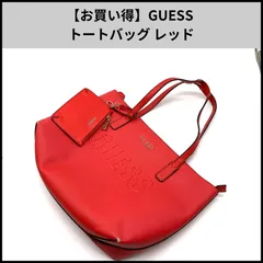 【お買い得】GUESS トートバッグ レッド