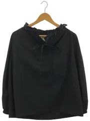 UNITED ARROWS (ユナイテッドアローズ) ★★ ① 1521-199-1459 オーガンジー フリル リボン ブラウス レディース ブラック FREE