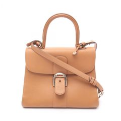 デルヴォー Delvaux ハンドバッグ ブリヨン MM AA0483 キャメル レザー ブリヨンMM レディース Used A
