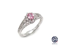 PT900 Pt900 プラチナ ミックスカット パパラチアサファイア ダイヤモンド ダイヤ 指輪 リング ジュエリー アクセサリー 約12号
