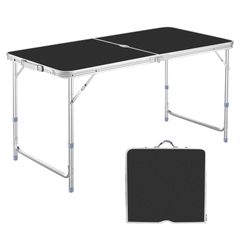 アウトドア 折りたたみ テーブル 120cm 3段階高さ調整可能 キャンプテーブル ピクニック レジャー