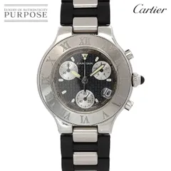 2024年最新】Cartier カルティエ マスト21 クロノスカフ ラバーベルト 白 メンズ クォーツ 腕時計 W10184U2 (中古)  (k)の人気アイテム - メルカリ
