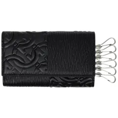 サルヴァトーレフェラガモ Salvatore Ferragamo ガンチーニ 6連 キーケース キーフック キーホルダー キーケース レザー ブラック レディース 【中古】