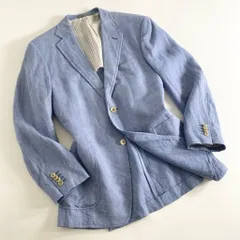 【極美品】Ermenegildo Zegna テーラードジャケット L デニム Ermenegildo Zegna ウールデニム ダブルジャケット｜OUTLET