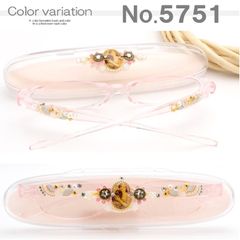 【 最新 新品 】老眼鏡 ピンク 淡い色 カメオ風 立体飾り リーディンググラス シニアグラス おしゃれ 工房で1枚1枚飾り装飾 携帯用 スマホの文字拡大 可愛い 女性 レディース 母の日 +1.0 +1.5 +2.5 +3.5 No.DECORE.5751