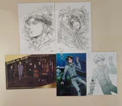 進撃の巨人 リヴァイ ポストカード 全 5 腸 まとめ売り