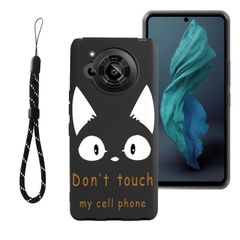 R7 用のカバー 薄型 軽量化 R7 猫ねこ通 かわいい AQUOS 指紋防止 落下防止 AQUOS 耐衝撃 汚れに強い 水洗いできます全面的に保護するカバー for for AQUOS for R7 用のスマホケース (Don't 用のケース touch