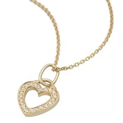 ティファニー TIFFANY&Co. センチメンタル ハート ダイヤモンド ネックレス K18YG 仕上済
