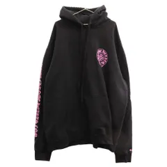 CHROME HEARTS (クロムハーツ) WWW.CHROMEHEARTS.COM HOODIE オンライン限定ホースシューバックプリントプルオーバーパーカー フーディー ピンク ブラックのサムネイル