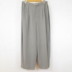 #a レリアン Leilian パンツ スラックス 9 グレージュ 無地 日本製 957246 k01