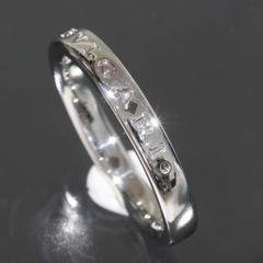 ブルガリ BVLGARI ロゴ ウエディングリング 15.5号(56)PT950 男性用指輪 E1245