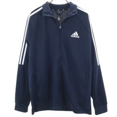adidas ネイビー ジップアップジャケット adidas ネイビー ジップアップジャケット - メルカリ