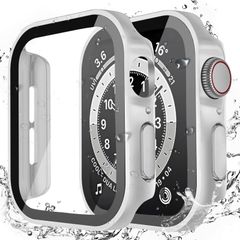 PC+ガラス素材 超薄型 3D直角エッジ 高透過率 新デザイン 対応 対応 Apple Apple 一体型 Watch Watch カバー 防水 ケース 全面保護 ケース 装着簡単 アップルウォッチ用 高耐久 42mm 10/9/8/SE/7/6/5/4 耐衝