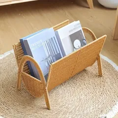 籐製マガジンラック マガジンラック ラタン | 北欧家具 haluta (ハルタ)