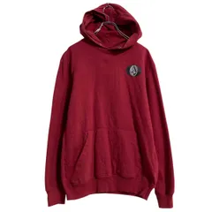 VOLCOM プリントスウェット パーカー M レッド ボルコム プルオーバー 裏起毛 古着卸 アメリカ仕入 a701-6456のサムネイル
